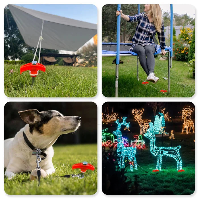 8" Screw in Tent Stakes - Ground Anchors Screw in - Image 6