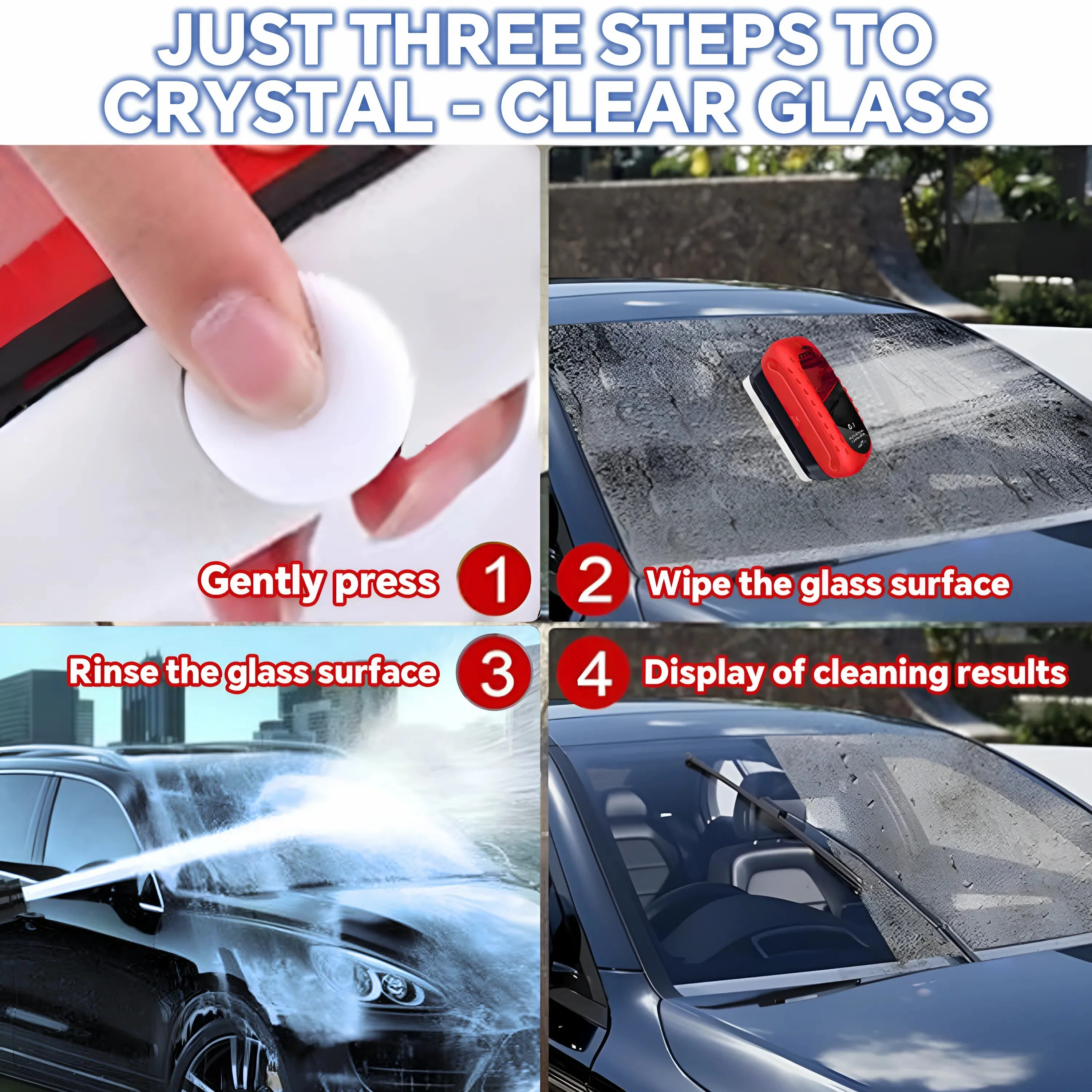 ⚠️Do not let the blurred vision on rainy days endanger your life ⚠️  Automotive Oil Film Cleaning Brush - Image 6
