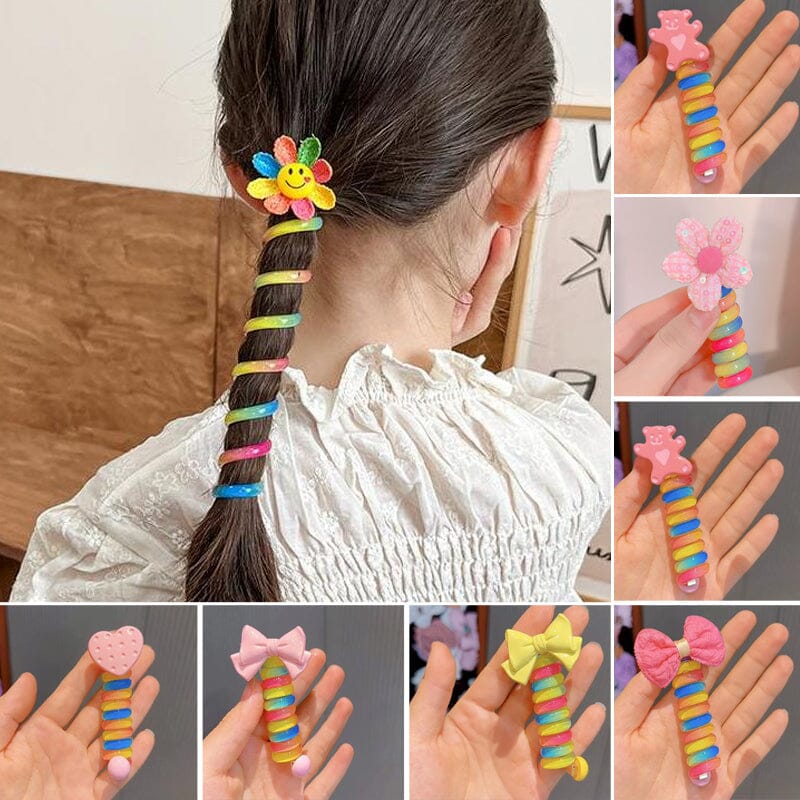 Colorful Telephone Line Hair Bands - Image 18