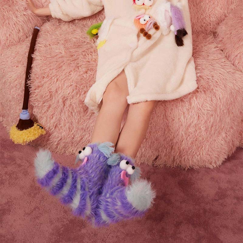 Coral velvet three-dimensional quirky socks - Image 6