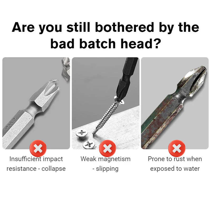 D1 Anti-Slip And Shock-Proof Bits With Phillips Screwdriver Bits - Image 6